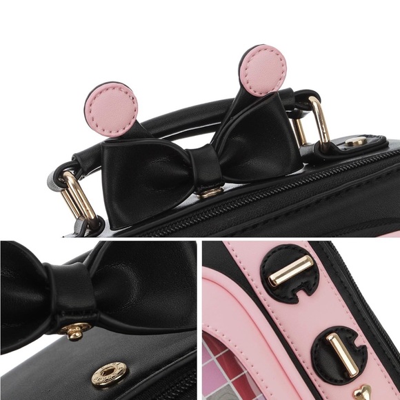 Retro TV Style Black and Pink Bag - Picture 14 of 15